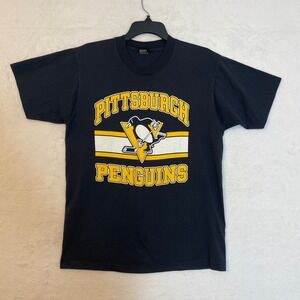 Vintage Pittsburgh Penguins T Shirt Screen Stars Best NHL Hockey L